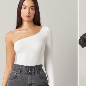 white long sleeve top